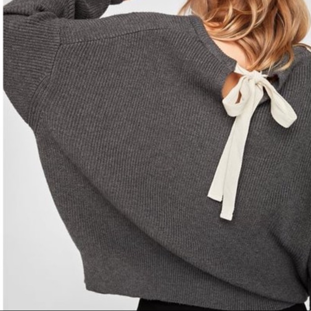 Zara tie back sweater